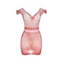 Subblime 951924 Sukienka mini czerwona z siateczkowym wzorem, uniwersalna