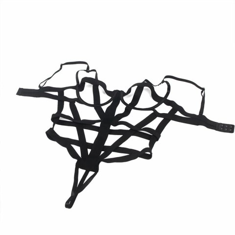 Subblime Body z Prześwitami Czarne S/M - Regulowane Ramiączka