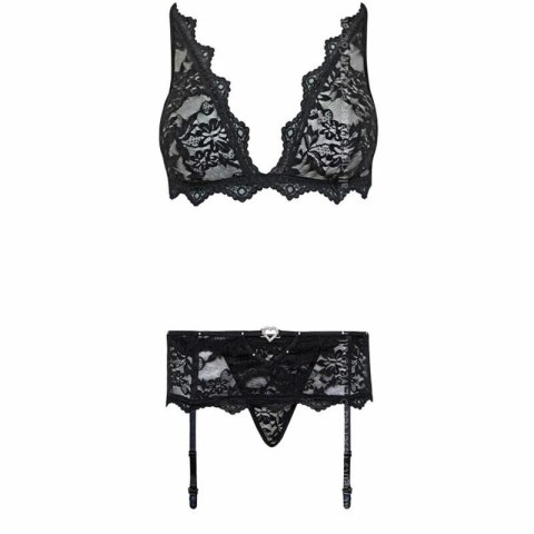 Livco Corsetti Fashion Belita zestaw: biustonosz, figi, pas czarny L/XL