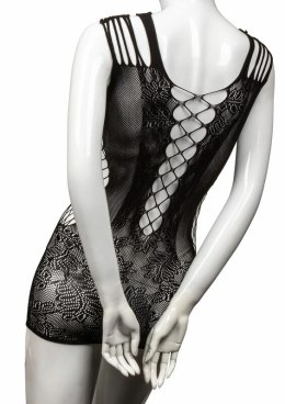 CalExotics Scandal Peek-A-Boo Mini Sukienka Plus Size, koronka, czarna