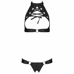 Passion Malwia komplet z eko-skory L/XL ozdobne kołka i sznurowania