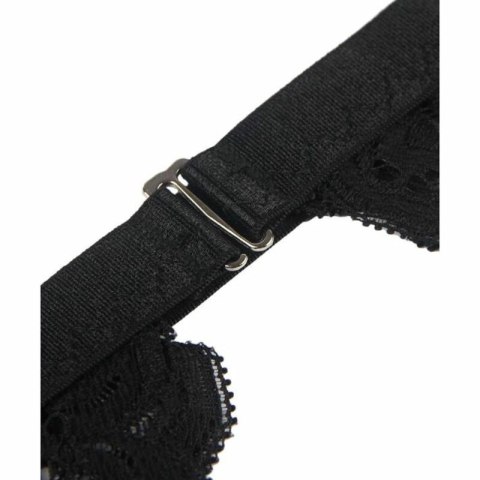 Subblime komplet bielizny 3-częściowy czarny S/M biustonosz, pas, stringi