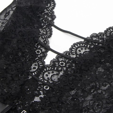 Subblime 954390 Body z paskiem do pończoch czarne L/XL