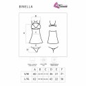 LivCo Corsetti Binella - Zestaw Babydoll i Stringi Czarny, Koronkowy