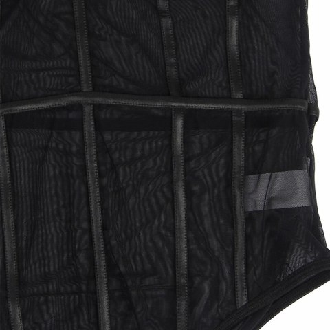 Subblime Body Czarny S/M z Metalowymi Łańcuszkami i Fiszbina