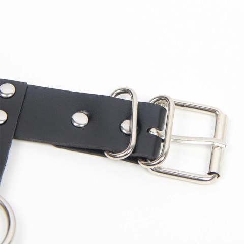 Subblime Biustonosz z uprzężą i naszyjnikiem z łańcuszkami czarny uniwersalny