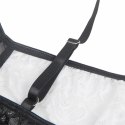 Subblime Kostium Pokojowki L/XL czarno-biały z koronką i podwiązką