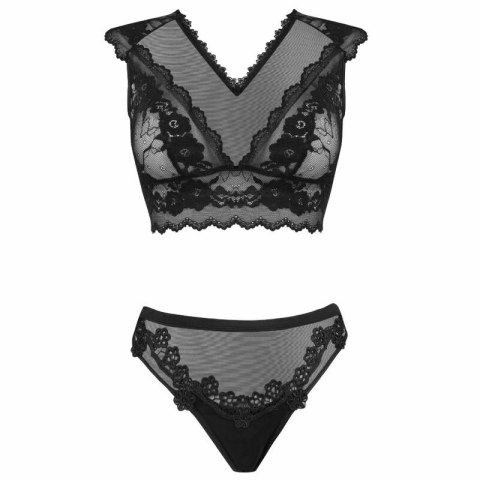 Livco Corsetti Fashion Timosan LC90631 komplet: biustonosz i figi czarne