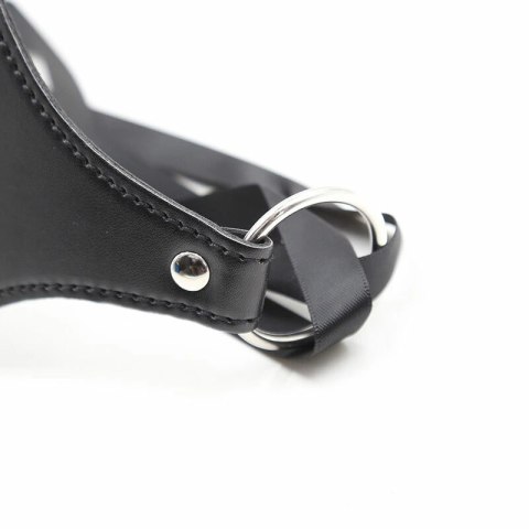 OHMAMA Kocia Maska PVC Czarna - Model uniwersalny, solidne wykonanie