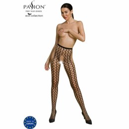 Passion Eco Collection Bodystocking S007 czarny - ekologiczny, uniwersalny