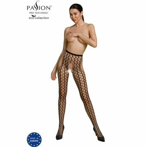 Passion Eco Collection Bodystocking S007 czarny - ekologiczny, uniwersalny