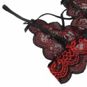 Subblime Lingerie Set L/XL - Koronkowy Top i Majtki, Czerń & Czerwień