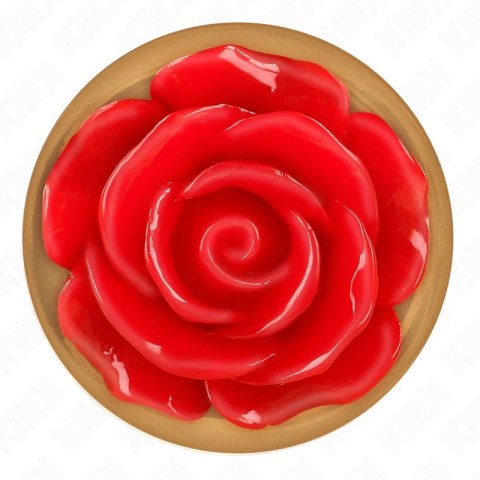 KINK Wkładka anatomiczna metalowa Rose Gold z ozdobą Roża M