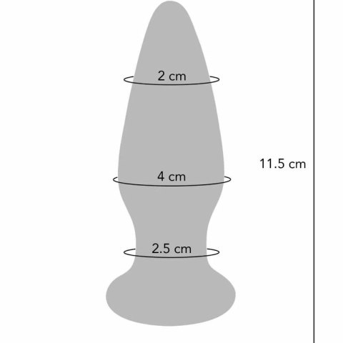 TOYJOY Shining Szklana Zatyczka z Funkcją Wibracji 5 Trybow LED