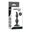 Addicted Toys Korek Analny 12 cm Czarny Silikonowy z Szeroką Podstawą