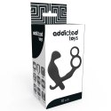 Addicted Toys Plug anatomiczny z podwojnym pierścieniem, czarny, 11,4 cm