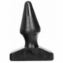 All Black Wtyczka anatomiczna 16 cm, stożkowa, PVC, czarna
