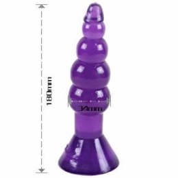 Baile Climax Happens korek anatomiczny liliowy 17 cm z przyssawką