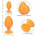 CalExotics Cheeky Korek Intymny Pomarańczowy Silikonowy S