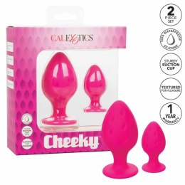 CalExotics Cheeky Plug silikonowy rożowy S, wodoodporny