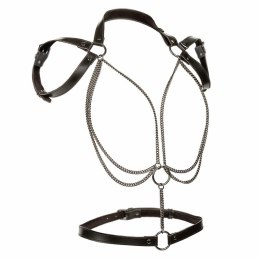 CalExotics Euphoria Halter Plus Size - Uprząż Multichain Premium XL