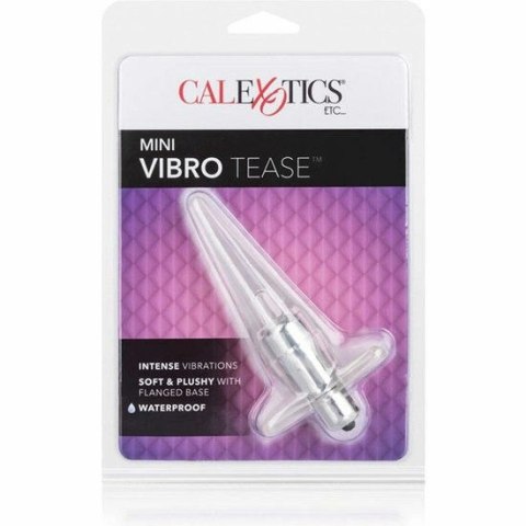 CalExotics Mini Vibro Tease Clear - Wibrująca sonda anatomiczna, 10 cm