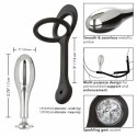 CalExotics Star Fucker Teardrop Plug silikonowo-metalowy z ozdobą