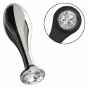 CalExotics Star Fucker Teardrop Plug silikonowo-metalowy z ozdobą