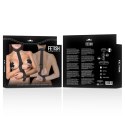 Fetish Submissive Deluxe - Zestaw Uprzęży z Regulacją Szyi i Nadgarstkow
