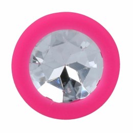 Intense SHELKI S anatomiczna wtyczka analna silikonowa fuksja 7,2cm