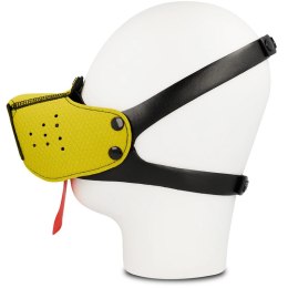 OHMAMA Fetish - Kaganiec maska anatomiczna żołta, pasek regulowany
