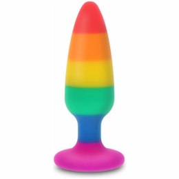 ToyJoy Pride Hunk 10,5 cm silikonowy model w kolorach tęczy