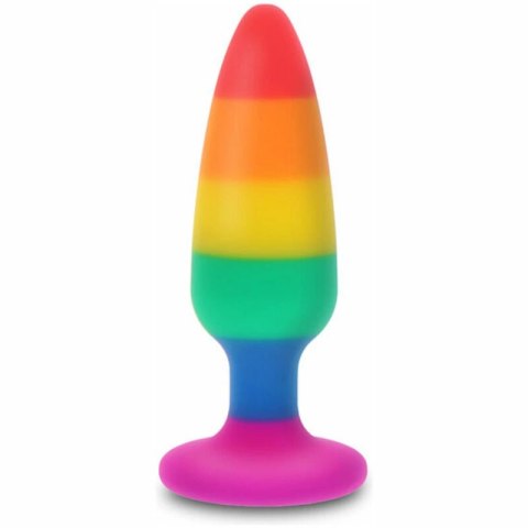 ToyJoy Pride Hunk 10,5 cm silikonowy model w kolorach tęczy
