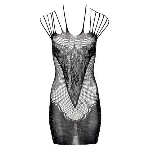 Daring Intimates Riana Czarna Sukienka z Błyszczącymi Elementami