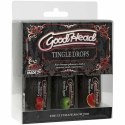 Doc Johnson GoodHead Tingle Drops zestaw 3 smakow 3x30ml