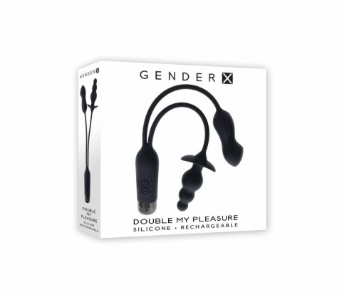 Evolved Novelties Double My Pleasure czarny system wibracyjny duo