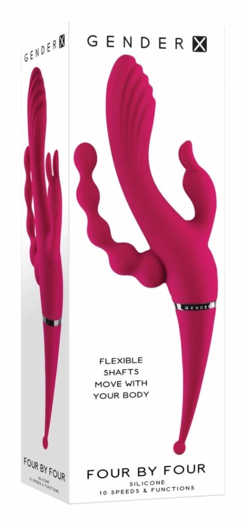 Evolved Novelties Four By Four Magenta - wielofunkcyjny model 4-silnikowy