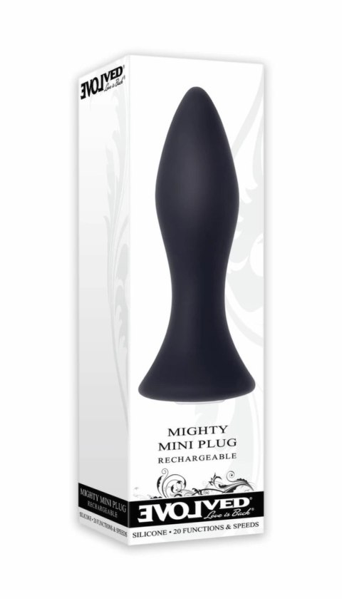 Evolved Novelties Mighty Mini Plug Czarny - Kompaktowy model wibrujący