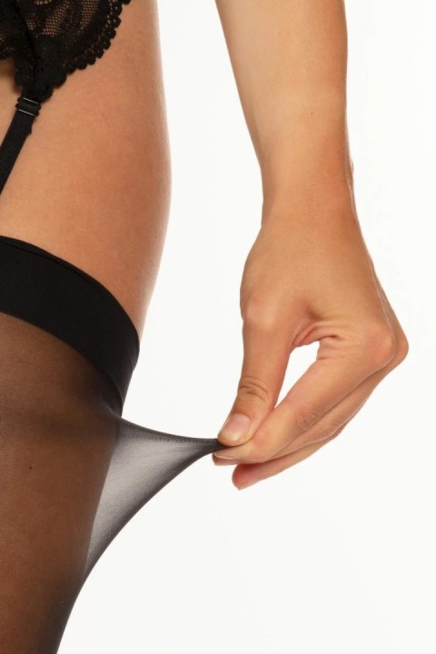 Glorious Pończochy z systemem anti-ladder, czarne, wytrzymałe