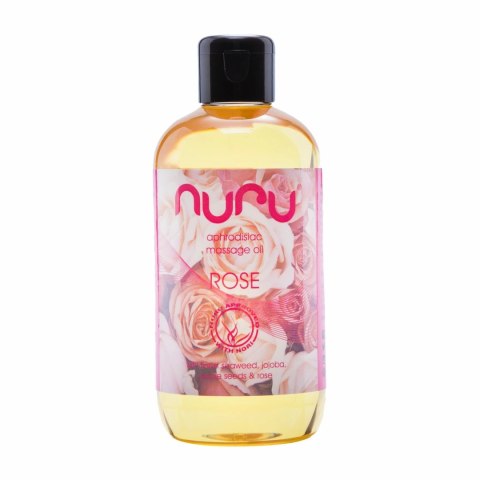 Nuru Olejek do Masażu Rożany 250 ml - Naturalny z Ekstraktem z Alg