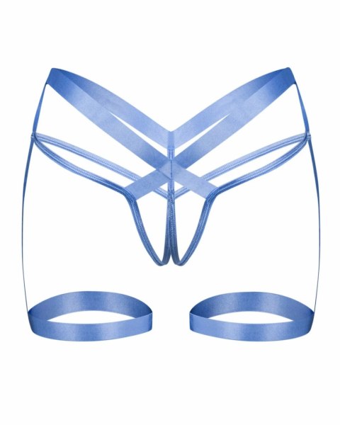 Obsessive Freedom Shaderi pas biodrowy typu thong niebieski elastyczny