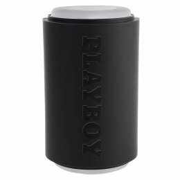 Playboy Come Along Black - dwustronna maszyna intymna z teksturą