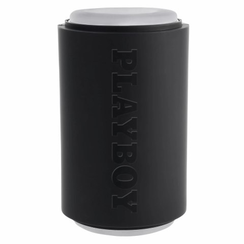 Playboy Come Along Black - dwustronna maszyna intymna z teksturą