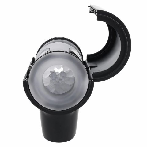 Playboy Come Along Black - dwustronna maszyna intymna z teksturą