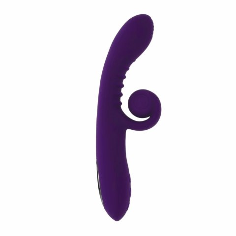 Playboy Curlicue Purple - wielofunkcyjny model spiralny z dwoma silnikami