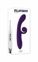 Playboy Curlicue Purple - wielofunkcyjny model spiralny z dwoma silnikami