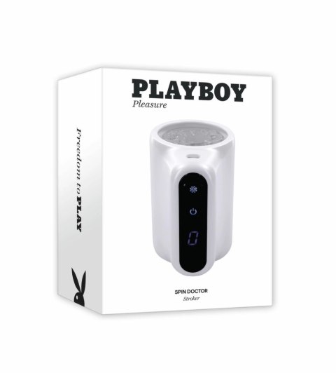 Playboy Spin Doctor White - urządzenie intymne z 7 trybami pracy