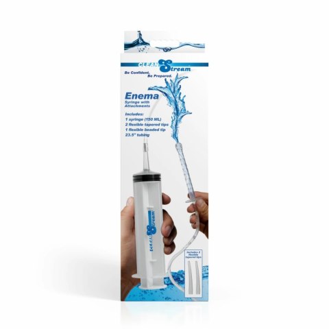XR Brands Enema Syringe 150 ml z 3 końcowkami i przewodem 60 cm