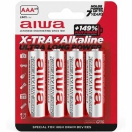 AIWA X-TRA Alkaline AAA LR03 4 szt. - wytrzymałe baterie uniwersalne