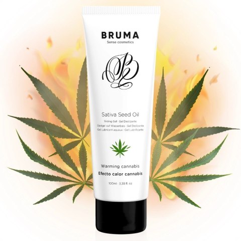 BRUMA Żel nawilżający intymny konopny rozgrzewający 100 ml